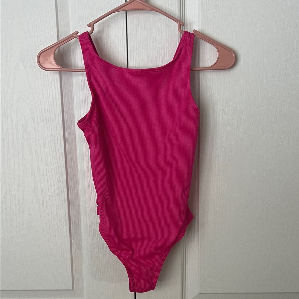 Chic Pink Kids One Piece Swimsuit
